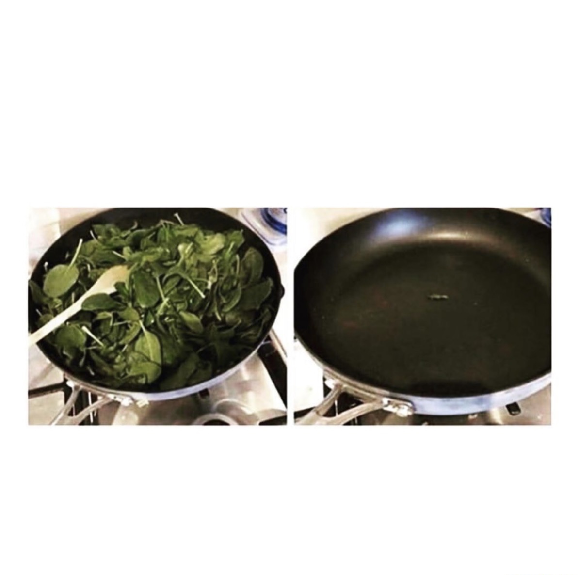 High Quality cooking spinach Blank Meme Template