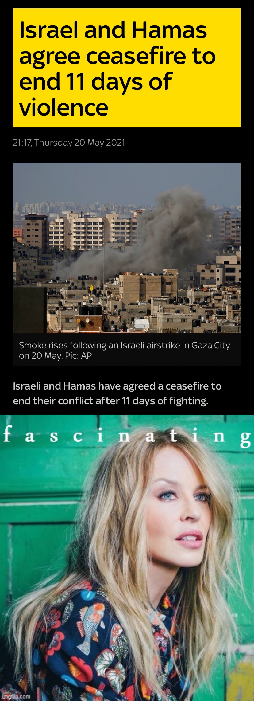image tagged in israel hamas ceasefire 2021,kylie fascinating | made w/ Imgflip meme maker