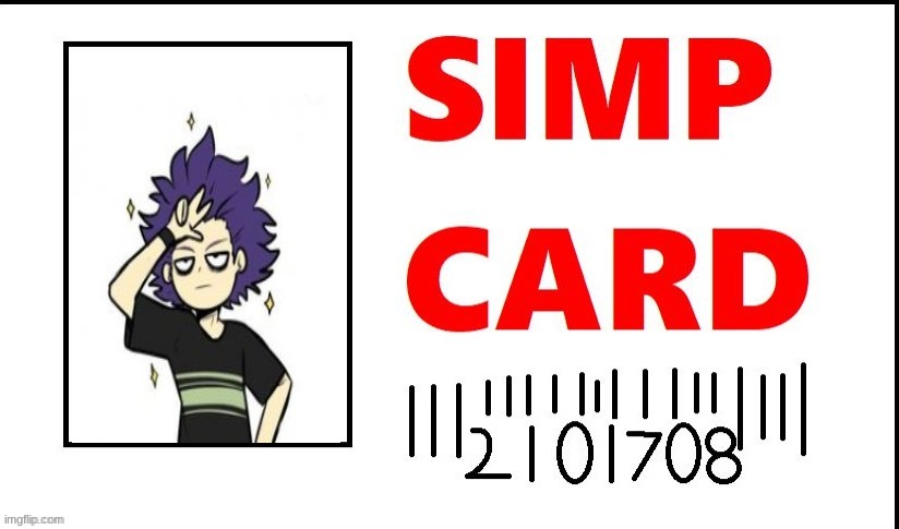 Ram3n's Simp Card uWu Blank Meme Template