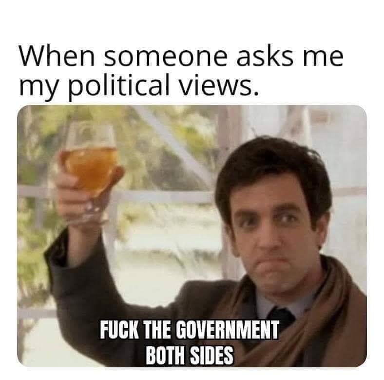 High Quality My political views Blank Meme Template