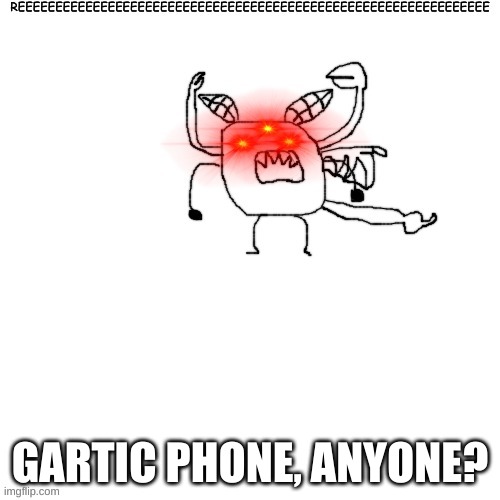 Carlos posessing Donut while reeing | GARTIC PHONE, ANYONE? | image tagged in carlos posessing donut while reeing | made w/ Imgflip meme maker