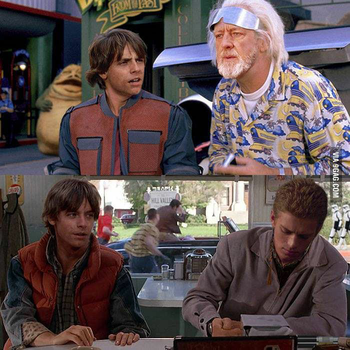 High Quality Star Wars / Back to the Future crossover Blank Meme Template