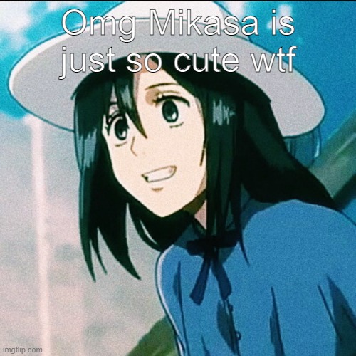 Omg Mikasa is just so cute wtf | made w/ Imgflip meme maker
