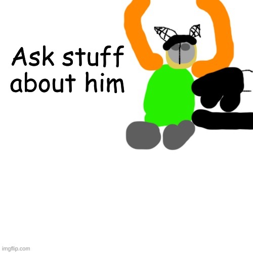 Carlos but tiky | Ask stuff about him | image tagged in carlos but tiky | made w/ Imgflip meme maker