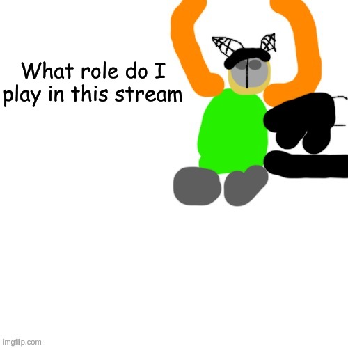 Carlos but tiky | What role do I play in this stream | image tagged in carlos but tiky | made w/ Imgflip meme maker