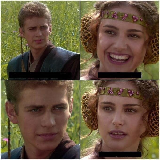 High Quality Questioning Padme Blank Meme Template