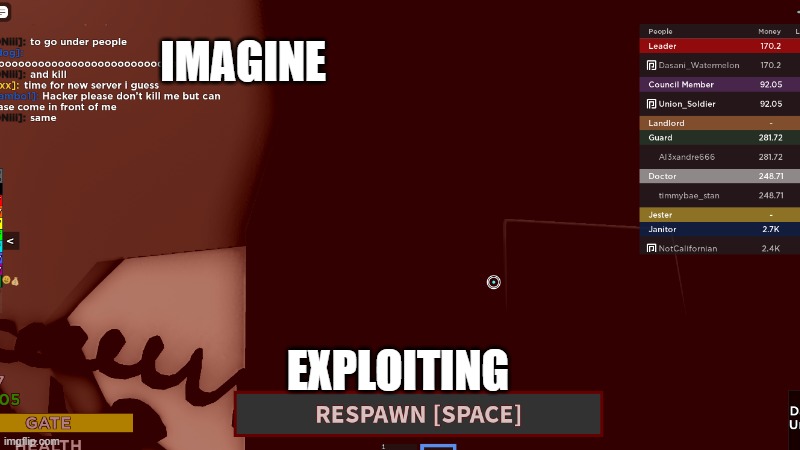 REEEEEEEEE | IMAGINE; EXPLOITING | image tagged in reeeeeeeeeeeeeeeeeeeeee | made w/ Imgflip meme maker