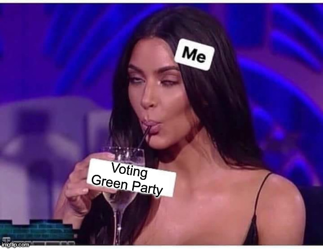 Voting Green Party | image tagged in green party | made w/ Imgflip meme maker