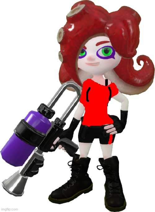 this is Jazz (i suck at drawing Octolings so i had to draw on this) | made w/ Imgflip meme maker