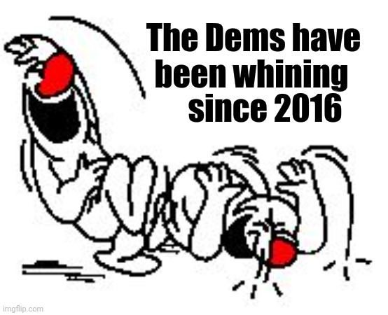 LOL Hysterically | The Dems have  
been whining since 2016 | image tagged in lol hysterically | made w/ Imgflip meme maker