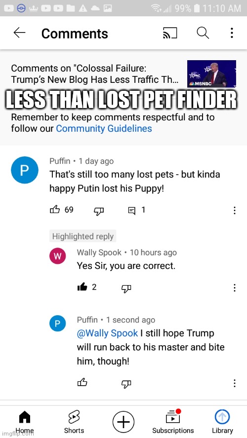 Putin's Lost Puppy | LESS THAN LOST PET FINDER | image tagged in putin's lost puppy,donald trump,vladimir putin,joe biden,dogs,cats | made w/ Imgflip meme maker