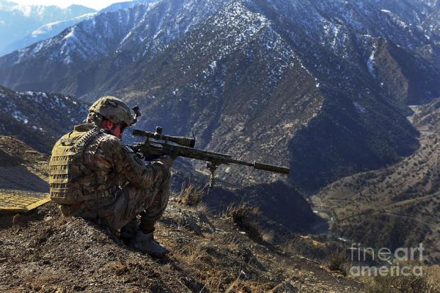 United States Army Sniper. Blank Meme Template