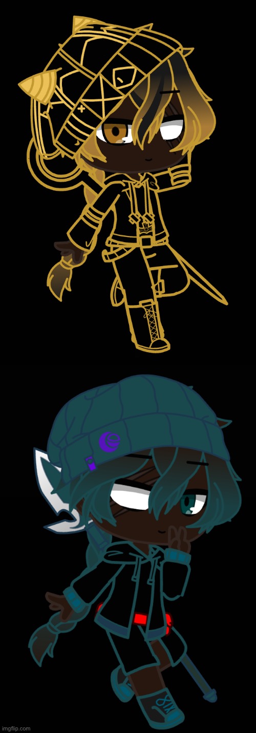 Made the goop twins into Pokémon trainers cause Hell why not | made w/ Imgflip meme maker