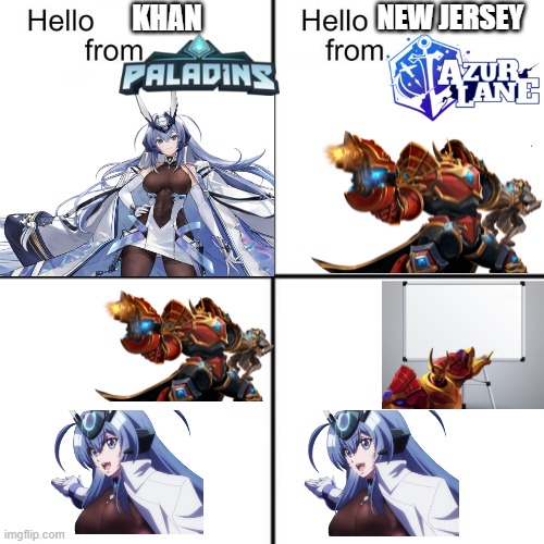 hello person from | KHAN; NEW JERSEY | image tagged in hello person from | made w/ Imgflip meme maker