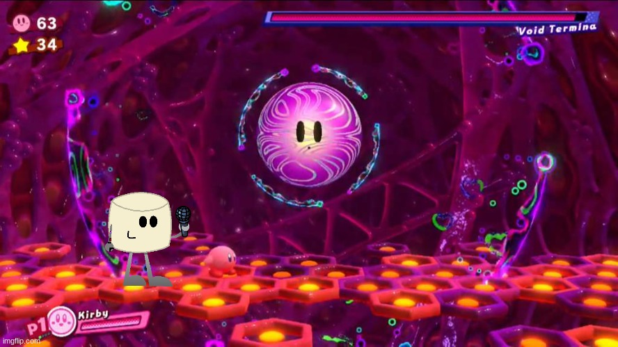 Mixmellow fighting the Void Termina | made w/ Imgflip meme maker