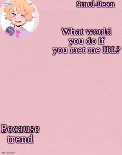 Oh wow another Sayori Temp | What would you do if you met me IRL? Because trend | image tagged in oh wow another sayori temp | made w/ Imgflip meme maker
