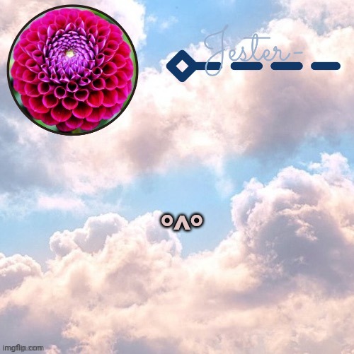 Ø | °^° | image tagged in jester cloud temp by suga | made w/ Imgflip meme maker