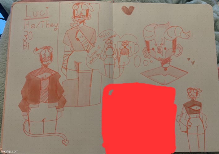 New oc! | image tagged in i scribbled out a bad drawing | made w/ Imgflip meme maker