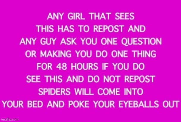 I was gonna just let the spiders do their thing but eh | made w/ Imgflip meme maker