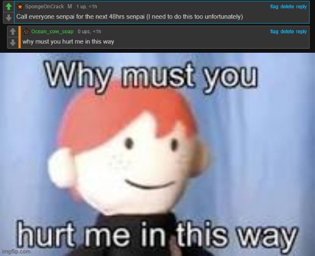 image tagged in why must you hurt me in this way | made w/ Imgflip meme maker