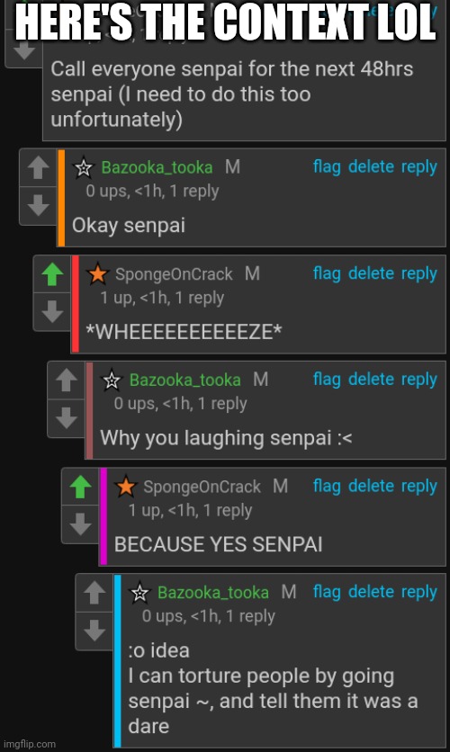 HERE'S THE CONTEXT LOL | made w/ Imgflip meme maker