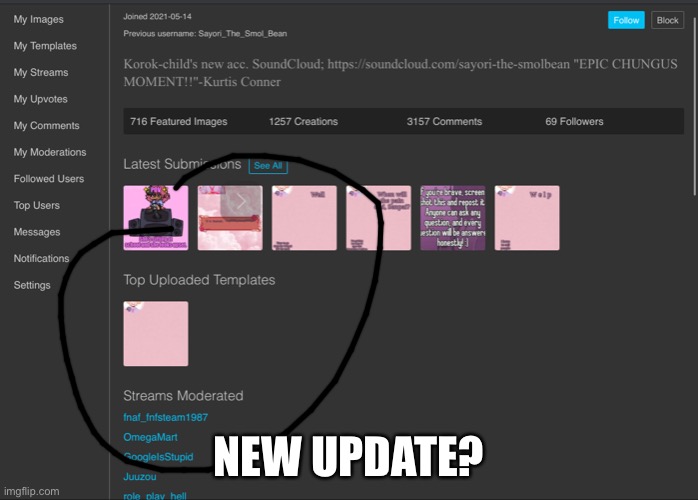 NEW UPDATE? | made w/ Imgflip meme maker