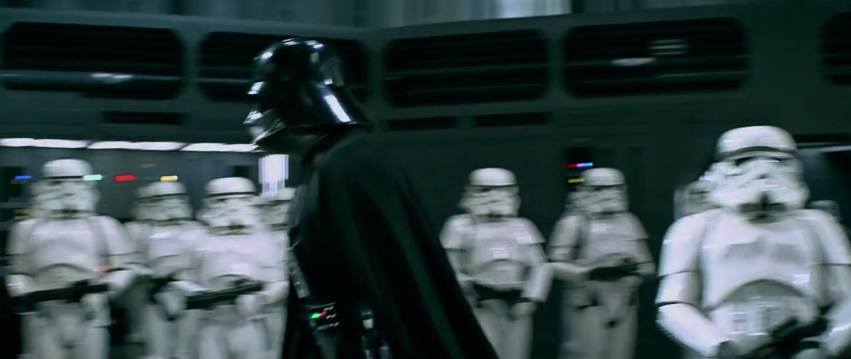 Star Wars Darth Vader storming off Blank Meme Template