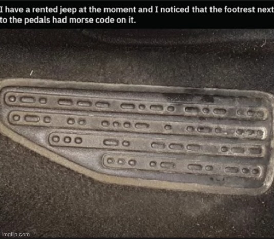 who knows morse code i want to know what this says | made w/ Imgflip meme maker