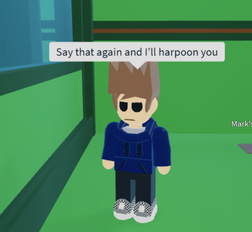 Say That Again And I’ll Harpoon You Blank Meme Template