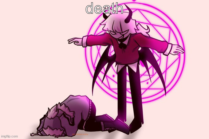 death | death | image tagged in selever killing ruv | made w/ Imgflip meme maker