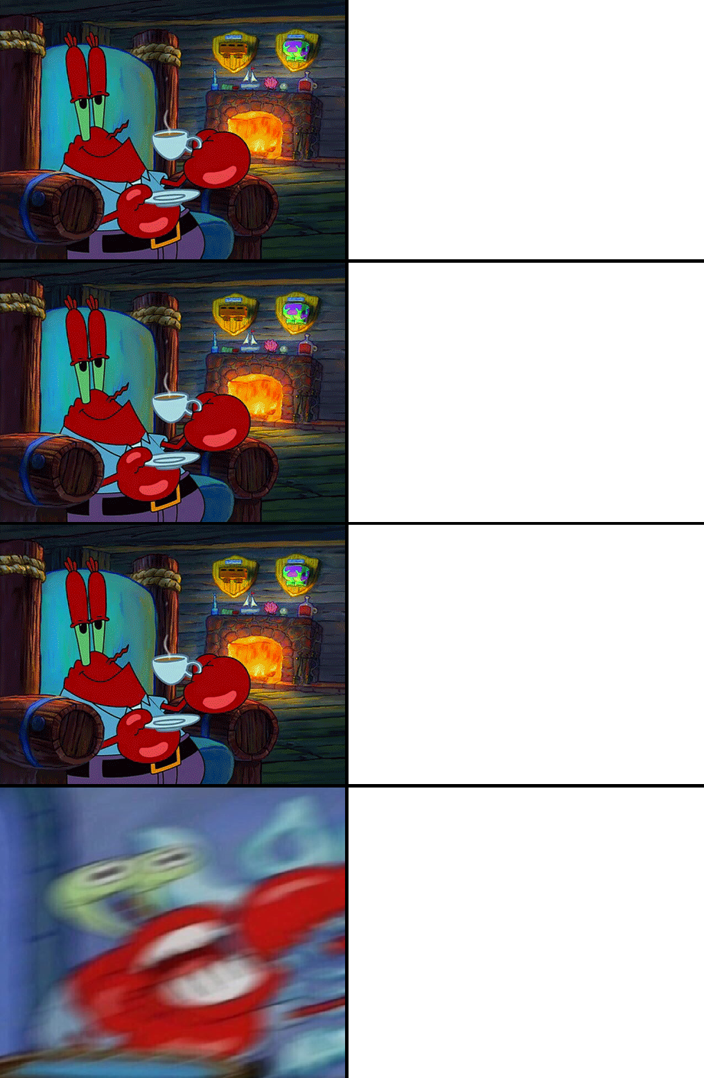 Mista krabs Blank Meme Template