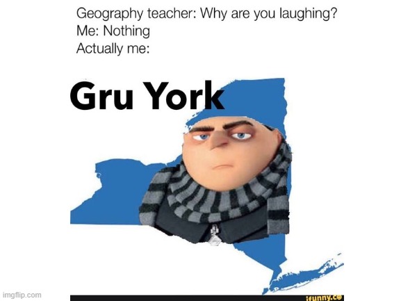 Gru York! | image tagged in gru meme,new york,gru | made w/ Imgflip meme maker