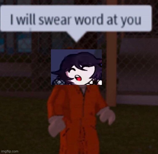 I will swear word at you | image tagged in i will swear word at you | made w/ Imgflip meme maker