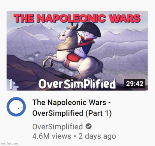 why did no one tell me oversimplified had a new video? | made w/ Imgflip meme maker