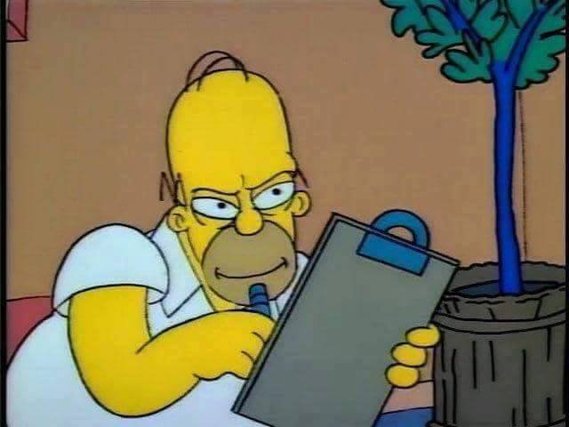 homero mirando Blank Meme Template