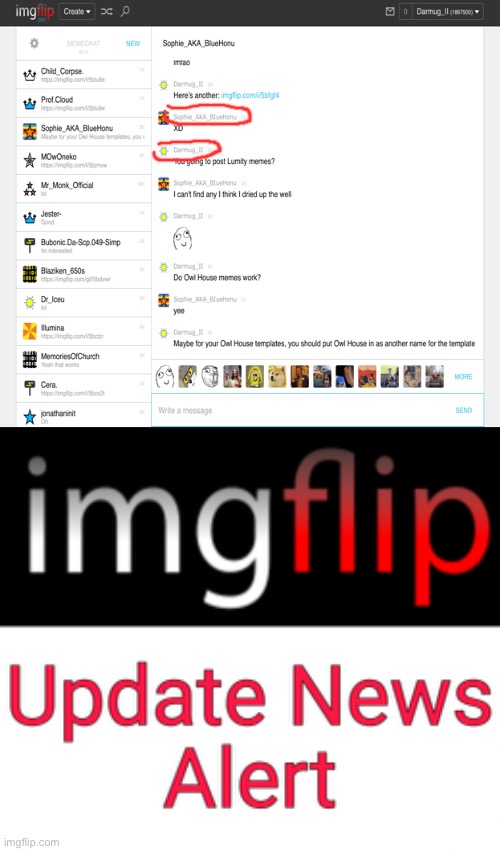 image tagged in imgflip update news alert | made w/ Imgflip meme maker