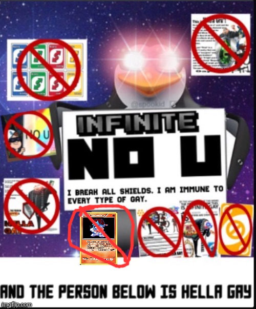 Infinite No U | image tagged in infinite no u | made w/ Imgflip meme maker