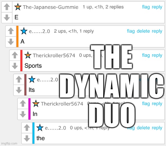 THE DYNAMIC DUO | made w/ Imgflip meme maker