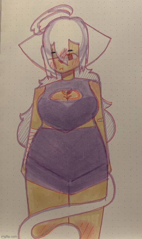 Here, have a lil Suki drawing :3 (I didn’t have the right hair color for her and she’s supposed to be more pale but I tried TwT) | image tagged in idk where to post this | made w/ Imgflip meme maker