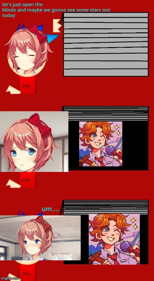 This but m e | image tagged in let's just open the blinds blushing variant | made w/ Imgflip meme maker