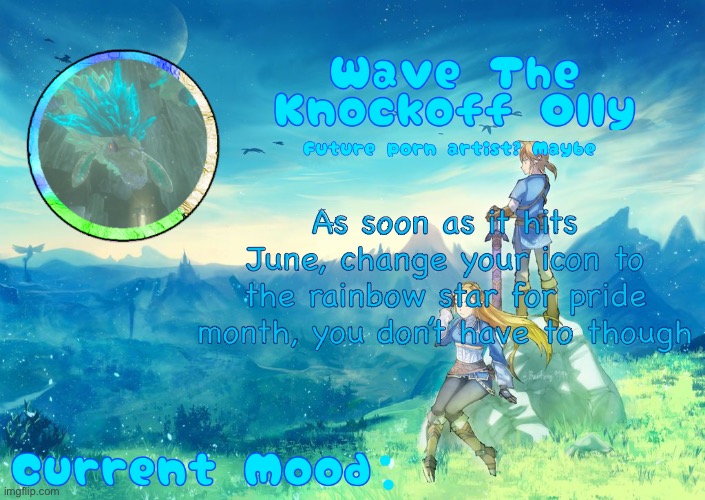 E | As soon as it hits June, change your icon to the rainbow star for pride month, you don’t have to though | image tagged in e | made w/ Imgflip meme maker