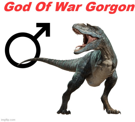 Gorgon |  God Of War Gorgon | image tagged in blank white template | made w/ Imgflip meme maker