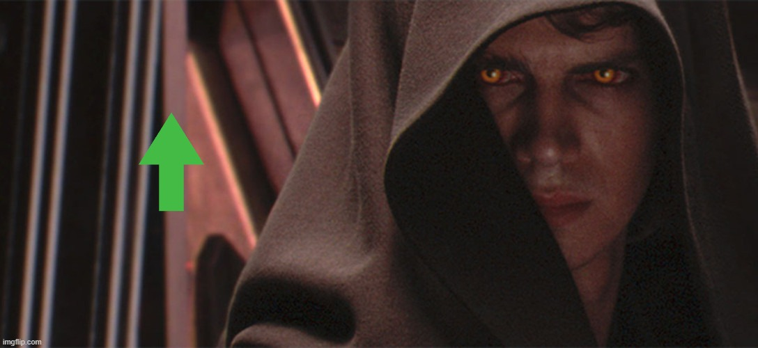 Anakin Gives You An Upvote Blank Meme Template
