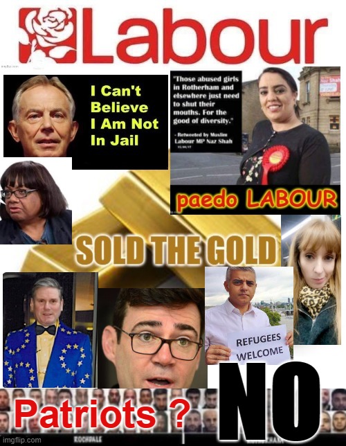 LABOUR - Patriots ? - NO ! | NO; Patriots ? | image tagged in labour party | made w/ Imgflip meme maker