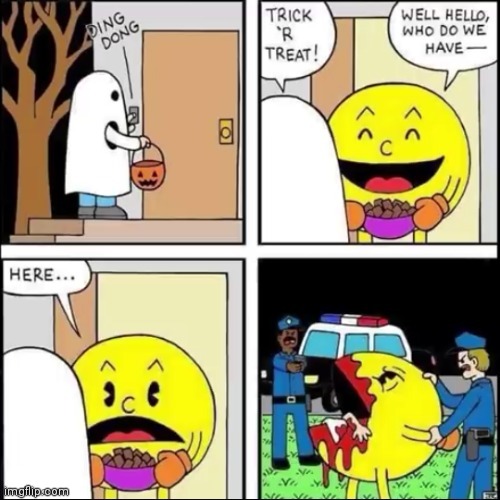 Pacman Halloween | image tagged in pacman,halloween | made w/ Imgflip meme maker