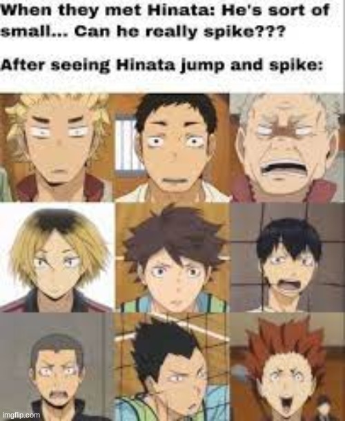 hinata's spike | image tagged in haikyuu | made w/ Imgflip meme maker