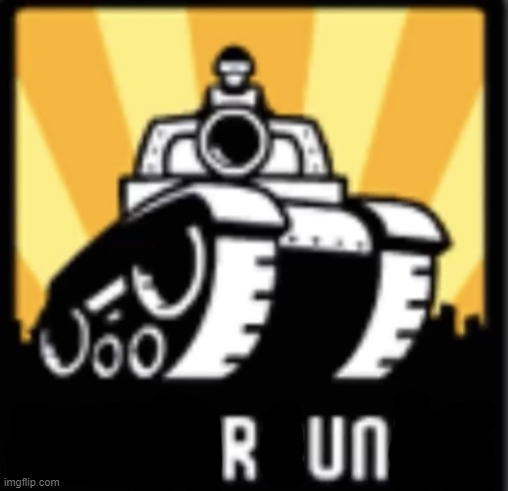 Run. | image tagged in tankman,newgrounds | made w/ Imgflip meme maker