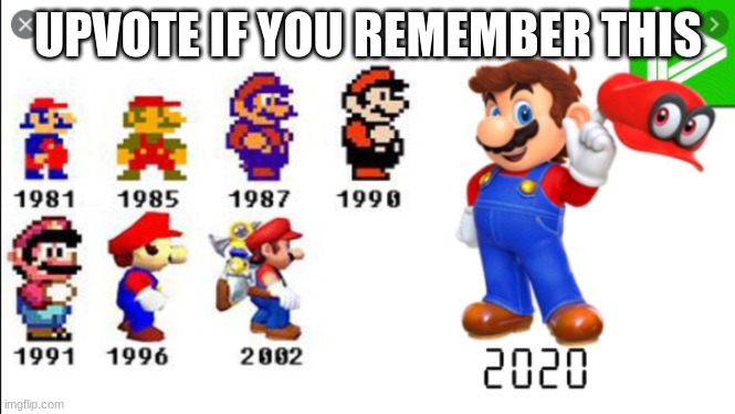Mario | UPVOTE IF YOU REMEMBER THIS | image tagged in mario bros views | made w/ Imgflip meme maker
