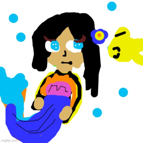 Mermaid drawing (give her a name) | image tagged in memes,imgflip draw tool,cute,mermaid,under the sea,art | made w/ Imgflip meme maker