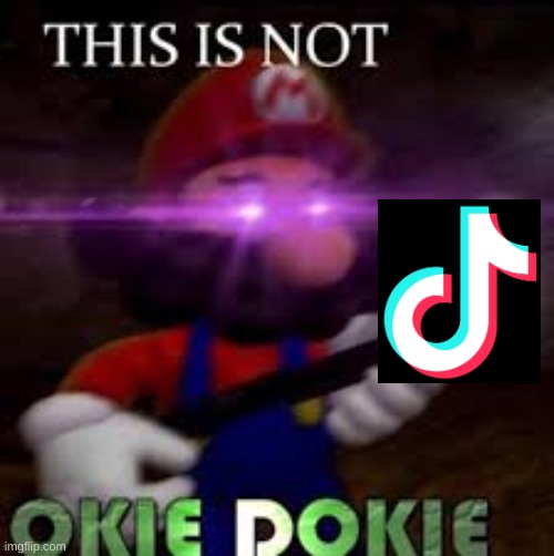 F*** TikTok | image tagged in this is not okie dokie | made w/ Imgflip meme maker